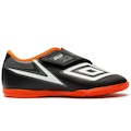 Chuteira Futsal Infantil Umbro Club PRETO/LARANJA ESC