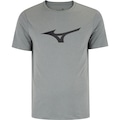 Camiseta Masculina Mizuno Manga Curta Run Spark CINZA/PRETO