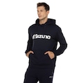 Blusa de Moletom Masculina Mizuno Com Capuz Soft New AZUL ESCURO