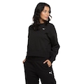 Blusão Puma Feminino Ls Her Crew PRETO