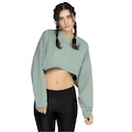 Blusa Cropped Feminina adidas Yoga Studio VERDE