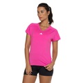Camiseta Feminina adidas Manga Curta Essentials Minimal ROSA