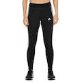 Calça Legging Feminina adidas 3 Listras PRETO/ROSA CLA
