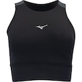 Top Fitness com Bojo Removível Mizuno Média Sustentação Compress Fit - Adulto PRETO/CORAL