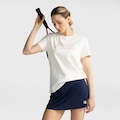 Camiseta Feminina Fila Manga Curta Basic Outline OFF WHITE