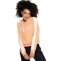 Blusão Feminino Fila com Capuz Basic Colors LARANJA CLARO