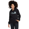 Blusão Feminino Fila com Capuz Comfort Letter PRETO