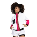 Jaqueta Feminina Lauf com Capuz Neo BRANCO/ROSA