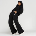Calça Nike Sportswear Club FLC MR Wide PRETO/BRANCO