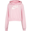 Blusão Nike com Capuz Sportswear Club Flc Gx Crop - Feminino ROSA CLARO
