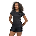 Camiseta Fila Tennis Básica - Feminina PRETO/VERMELHO