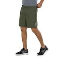 Bermuda Masculina Oxer Training 7" Tecido Plano VERDE ESCURO