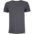 Camiseta Masculina Oxer Manga Curta Malha Mescla Basic PRETO
