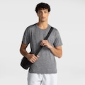 Camiseta Masculina Oxer Manga Curta Malha Mescla Basic CINZA ESCURO
