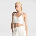 Top Fitness com Bojo Fixo Oxer Alta Sustentação Alça Cruzada - Adulto OFF WHITE