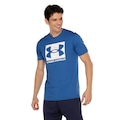 Camiseta Masculina Under Armour Manga Curta Camo Boxed AZUL/BRANCO
