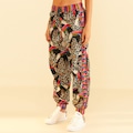 Calça Feminina Farm Tucano Onça PRETO/ROSA