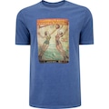Camiseta Unissex CBB Manga Curta Lavada AZUL ESCURO