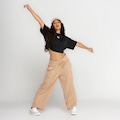 Blusa Cropped Puma Dare To Rela - Feminino PRETO