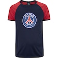 Camiseta Masculina PSG Balboa Manga Curta Dry Fit Mbappe AZUL/VERMELHO