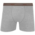 Kit de Cueca Boxer Lupo - Adulto - 2 Unidades CINZA/PRETO