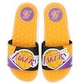Opção de cor AMARELO/ROXO de Chinelo Slide NBA Grendene Rider Pump II - Adulto