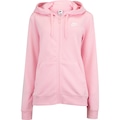 Jaqueta Feminina Nike com Capuz Sportswear Club FLC FZ ROSA CLARO