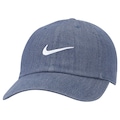 Boné Aba Curva Nike Strapback H86 Swoosh Denim - Adulto AZUL ESC/BRANCO