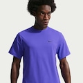 Camiseta Masculina Nike Manga Curta Dri-Fit UV Hyverse ROXO/PRETO