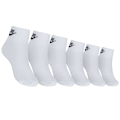 Kit de Meias Nike Cano Médio Sportswear Everyday Essential Ankle - Adulto - 3 Pares BRANCO/PRETO