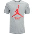 Camiseta Jordan Chicago Bulls Nike NBA Masculina ES CINZA MESCLA