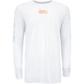 Camiseta Masculina FitDance Manga Longa Alongada com Silk BRANCO