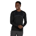 Camiseta Masculina Oxer Manga Longa Recortada PRETO