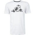 Camiseta Masculina adidas Logo Gráfica BRANCO