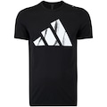 Camiseta Masculina adidas Run It Bos PRETO