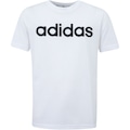 Camiseta Infantil adidas Manga Curta Logo Linear BRANCO/PRETO