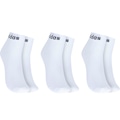 Kit de Meia adidas Cano Curto Logo Linear Ankle - Adulto - 3 Pares BRANCO/PRETO