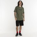 Camiseta Huf Manga Curta Essentials Og Logo VERDE