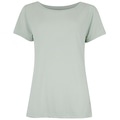 Camiseta Feminina Oxer Manga Curta Basica Jogging New II VERDE CLARO/CINZA