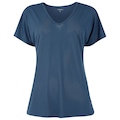 Camiseta Feminina Oxer Decote V AZUL ESCURO/PRATA