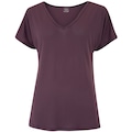 Camiseta Feminina Oxer Decote V ROXO ESCURO