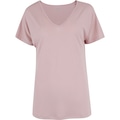 Camiseta Feminina Oxer Decote V ROSA CLARO