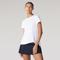 Camiseta Oxer Feminina Alongada Abertura Lateral BRANCO