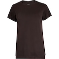 Camiseta Oxer Feminina Alongada Abertura Lateral MARROM