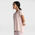 Camiseta Oxer Feminina Alongada Abertura Lateral ROSE