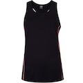 Opção de cor PRETO/CORAL de Camiseta Regata Feminina Oxer Vivo