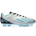Chuteira do Campo Infantil adidas X Crazyfast 4 Messi PRATA/AZUL