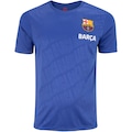 Camiseta Barcelona Masculina Embossed AZUL