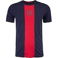 Camiseta do Barcelona Masculina Recorte AZUL ESC/VERMELHO