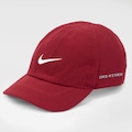 Boné Aba Curva Nike Strapback Dri-Fit ADV Cap Mid - Adulto VERMELHO/PRETO